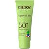 Bilboa, Sapore di Aloe, Crema Solare SPF 50+ da Viaggio, con Profumo di Aloe Vera, Ideale per Pelli Sensibili, Texture Fresca e Leggera, Resistente all'Acqua, Formato Viaggio, 75 ml