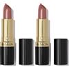 Revlon Super Lustrous Lipstick, Rossetto Con Formula Cremosa, Infuso Con Vitamina E e Olio Di Avocado, 755 Bare It All - 4,2g (Confezione da 2)
