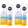 NIVEA SUN Sensitive Crema Viso Solare per Pelli Sensibili SPF50, 50 ml (Confezione da 2)