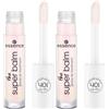 Essence Cosmetics Essence the SUPER BALM Glossy lip treatment, balsamo per labbra, n. 01, trasparente, idratante, vegano, senza conservanti, senza parabeni, senza particelle di microplastica, confezione da 2 (5 ml)