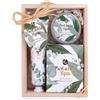 Accentra Set da bagno da donna BOTANIC SPA in bella confezione regalo - Set di 3 pezzi con crema per le mani, burro per il corpo e sali da bagno - Set regalo per San Valentino e festa della mamma
