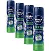 NIVEA MEN NIVEA Uomini Spray Fresh Sensation Antitraspirante, 150 ml (Confezione da 4)