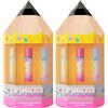 Lip Smacker, Back to School Collection, Pencil Box Lip Smacker Trio, 3 Pezzi Set Balsamo Labbra, Set Regalo a Tema Ritorno a Scuola in Simpatica onfezione a Forma di Matita, Burrocacao per Bambini