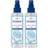 Acqua alle Rose, Spray Viso Rinfrescante, con Acqua Distillata di Rosa Damascena, 200 ml (Confezione da 2)