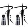 Wet n Wild, MegaLiner Liquid Eyeliner, Eyeliner Liquido con Applicatore Flessibile, Makeup per Occhi, Formula Fluida e Pigmentata che si Asciuga Rapidamente, Nero (Confezione da 2)