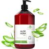 B.O.T cosmetic & wellness Aloe Vera Gel 100% Puro y Naturale, Biologico Doposole Rinfrescante Scottature Idratante Corpo Viso Mani Gel Capelli Acne Cicatrici Post Depilazione Dopobarba 500 ml