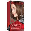 REVLON Colorsilk Colorazione Permanente Capelli Fai-Da-Te a Casa, Senza Ammoniaca e Arricchita con Cheratina, 40 - Castano Cenere Medio