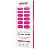 ANNY Gel Nail Strips - Pellicola UV per unghie da incollare con lampada UV, resistente e infrangibile, facile da usare, colore: bubble gum - Magenta morbido - n. 37