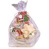 Accentra Set bagno HELLO WINTER in slitta di filo con 100 ml docciaschiuma, 60 ml lozione corpo, 50 g bomba da bagno, regalo donna Natale, profumo mirtillo rosso ghiacciato, rosso/verde