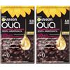 Garnier Olia Tinta Capelli, Colorazione Permanente Senza Ammoniaca, Fragranza Delicata, Copre il 100% dei Capelli Bianchi, Con Oli di Fiore di Origine Naturale, Formula Vegana, Castano Fondente