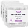 by Amazon Cotton Fioc, 100% Cotone, 200 Pezzi (Confezione da 3)