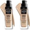 NYX Professional Makeup Fondotinta, Can't Stop Won't Stop Full Coverage Foundation, Lunga tenuta, Waterproof, Finish Matte, Tonalità: Warm vanilla (Confezione da 2)
