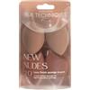 Real Techniques New Nudes 2.0 Bare Finish Makeup Sponge 4-Pack, Makeup Blending Sponges for Liquid & Cream Foundation, Skin Tints & Illuminators, Cruelty-Free