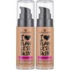 Essence I LOVE FLLAWLESS SKIN Foundation, n. 70, a lunga durata, opacizzante, risultato immediato, opaco, vegano, senza olio, filtro UVA e UVB + SPF 20, senza profumo, confezione da 2 (30 ml)