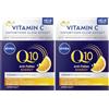 NIVEA Q10 Antirughe ENERGY Vitamina C Crema notte idratante con Q10, vitamina C ed estratto di guaranà, tonificante cura del viso per la pelle stanca (50 ml) (Confezione da 2)