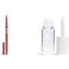 3INA MAKEUP - The Automatic Lip Pencil 503 + The Color Lip Oil 100 - Matita Labbra NudoWaterproof + Balsamo Labbra con Acido Ialuronico - Lucidalabbra 24H Idratazione - Vegan - Cruelty Free