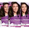 Perfect Mousse Schwarzkopf Perfect Mousse - Colorazione permanente in schiuma 400/4-0 marrone scuro (3 x 92,5 ml), colore per capelli con perfetta copertura del grigio, colorazione per una cura intensa e una