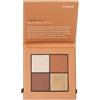 KORRES Eyeshadow Golden Coin, palette di ombretti in tonalità dorate, 4 tonalità intense, senza silicone e parabeni, 5 g