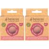 Benecos - natural beauty 94366 - spugna konjac - argilla rossa - 100% biodegradabile (Confezione da 2)