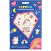 Legami - Tatuaggi Temporanei per Bambini, Tema Unicorn, Lavabili, Resistenti a Sudore e Acqua, con Dettagli Glitter, facili da Applicare, Delicati sulla Pelle, Dermatologicamente Testati