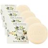 JEANNE EN PROVENCE - Sapone solido Corpo & Mani - Profumo Divine Olive - Pulisce, ammorbidisce & Profumo - 95% di Ingredienti di Origine Naturale - Made in France à Grasse - 100 gr (Confezione da 4)