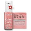 PODERM Smalto Cura per Unghie con Tea Tree - Oro Rosa Brillante | Swiss Lab - 8ML | Arricchito con Tea Tree, Silicio & Biotina | Purifica, Schiarisce & Nutre le Unghie Gialle | Creato da una Podologa