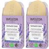 Weleda Bagno Doccia Solido Lavanda + Vetiver, formula biodegradabile e vegana di origine 100% naturale, a base di lavanda aromatica e note legnose di vetiver (1x 75g) (Confezione da 2)