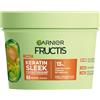 Garnier Fructis Keratin Sleek Maschera con olio di argan e complesso di cheratina per capelli secchi e inclini al crespo, 370 ml