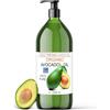 B.O.T cosmetic & wellness Olio di Avocado, BIO, Puro al 100%, Spremuto a freddo, Olio Biologico da Massaggio, Olio Capelli brillanti, Prolungare l'abbronzatura, SOS Smagliature, Bambini, Pelle Secca 1000 ml