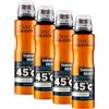 L'Oréal Paris Men Expert Deodorante Spray Thermic Resist (Confezione da 4)