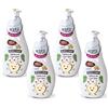 The Fruit Company 26300012 - Sapone per le mani in schiuma mousse, cocco, 250 ml, 4 pz.