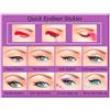 Quick Eyeliner Stickies - Set completo di stencil per eyeliner, per un trucco veloce, 80 pezzi, DE3, 50 g