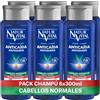 NaturVital - Confezione da 6 pezzi di shampoo anticaduta, senza parabeni, coloranti e siliconi, shampoo naturale per capelli normali, stimola la crescita dei capelli, per uomini e donne, 6 x 300 ml