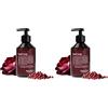 Jean & Len Sapone Mani Pink Pepper & Dark Rose, uso quotidiano, fragranza sensuale, vegano, 250 ml (Confezione da 2)