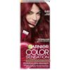 Garnier Color Sensation Coloration - Rosso profondo 6.60 - Colorazione crema permanente - tutti i tipi di capelli - Colore fino a 10 settimane e copre i capelli bianchi 100%