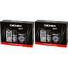 Denim - Regalo Uomo, After Shave Dopobarba 100 ml, Docciaschiuma 250 ml e Deodorante Spray 150 ml, Fragranza Black, Azione Lenitiva ed Emolliente (Confezione da 2)