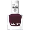 ANNY Gel Power Nail Polish - Smalto gel colorato senza lampada UV, brillantezza brillante e durata fino a 12 giorni, resistente alle schegge e ai graffi, colore The One and Only - viola prugne - 8 ml