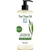 bleu & marine Bretania Gel all'Albero del Tè Multifunzione: Gel Doccia, Sapone da Bagno, Shampoo, Detergente Viso: Combatte l'Odore Corporeo. Purifica, Disintossica e Pulisce in Profondità la Pelle - 500 ml