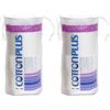Cottonplus Cotton Plus DISCHETTI 50 pz. - LINEA BEAUTY | DISCHETTI 100% PURO COTONE | Dischetti struccanti per la pulizia del viso soffici e resistenti. (Confezione da 2)