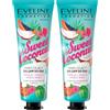 Eveline Cosmetics Balsamo Mani Idratante al Cocco Dolce - Burro di Karité e Estratto di Papaya Nutriente, Olio di Cocco Idratante - 50ml (Confezione da 2)