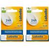Labello Sun Protect Burrocacao labbra SPF50 4.8 g, Balsamo labbra con filtri UVA/UVB, cera d'api e oli naturali, Burrocacao protezione solare 50 idratante per 24 ore (Confezione da 2)