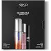 KIKO Milano Unmissable Makeup Set, Kit Makeup: Mascara E Eyeliner Waterproof, Rossetto Liquido Mat