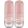 Essence Cosmetics GEL NAIL COLOUR esmalte de uñas #43-I'm peachy today! 8 ml (Confezione da 2)