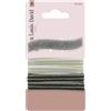 Jean-Louis David JEAN LOUIS DAVID - Set di 4 elastici e 1 fermaglio per capelli glitterato, per acconciatura facile, tutti i tipi di capelli, colori casuali