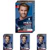 Men Perfect Schwarzkopf, Men Perfect, Tinta Colorante in Gel, Copertura dei Capelli Bianchi Effetto Naturale, Tonalità 60 Castano Naturale (Confezione da 4)