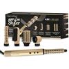 Demeliss SAINT ALGUE - AIRFLOW STYLER - Spazzola soffiante 4 in 1 - Asciuga e acconciatura, liscia e riccia, prodotto potente, compatto e leggero, 3 temperature regolabili, per tutti i tipi di capelli
