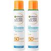 Garnier Ambre Solaire Advanced Sensitive Adulti Ceramide Protect Aerosol SPF50+, 150 ml (Confezione da 2)