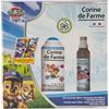 Corine de Farme - Cofanetto Pat Patrol : acqua profumata 150 ml muschio fruttato + gel doccia 2 in 1 300 ml albicocca + asciugamano in microfibra 30 x 30 cm, 96% naturale, dai 3 anni