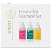 Sonett Set di sapone per le mani - rosa, rosmarino e calendula, 3 x 110 ml