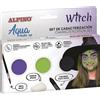 Alpino Set di caratterizzazione Aqua Make up Strega | Trucco viso e corpo Base acqua | Ideale per costumi di bambini e adulti | Vernice a base d'acqua per uso ricreativo e semi-professionale